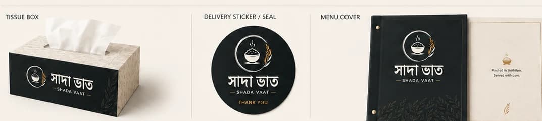 Shada Vaat brand touchpoint concepts